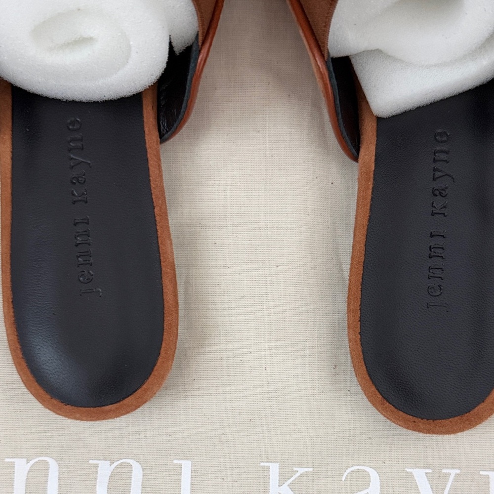 Jenni Kayne Brown Suede Mules - Picture 2 of 4